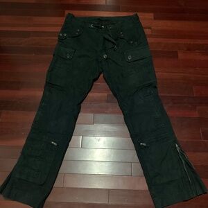 Ralph Lauren Black Moto. cargo Pants